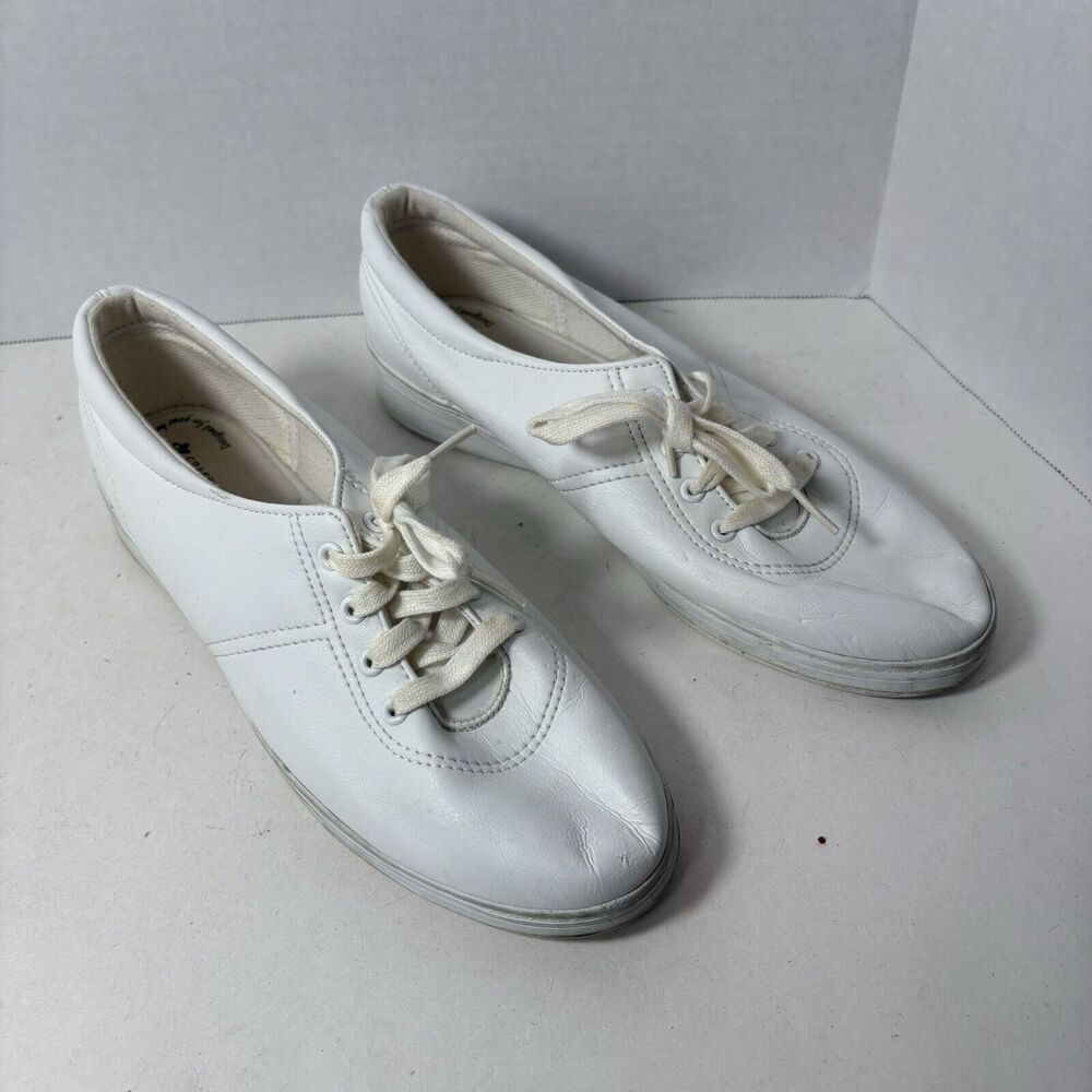 Grasshoppers Sneakers Womens‎ Size 10 White Lace Up Comfort Tennis EH05000 C1